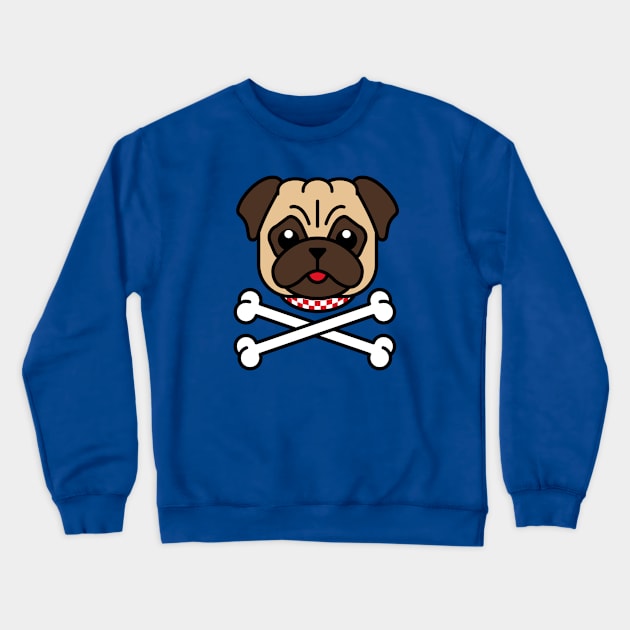 Pug Crewneck Sweatshirt by Sailence